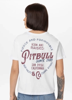 T-shirt damski PIT BULL Oversize LOYAL WMN biały