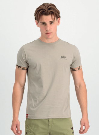 T-shirt ALPHA INDUSTRIES ROLL-UP SLEEVE T piaskowy (desert camo) 106509 79 