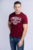 T-shirt LONSDALE STAXIGOE bordowa