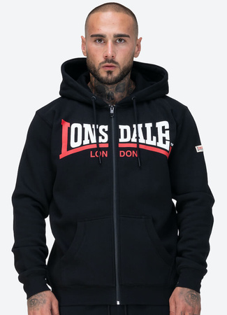 Bluza LONSDALE GARRIGILL czarna rozpinana