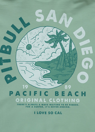 Bluza PIT BULL Tricot Terry PLANET SURF light mint rozpinana