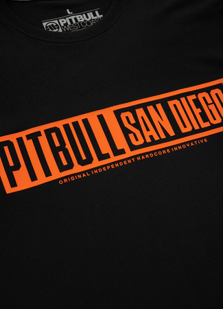 T-shirt PIT BULL PITBULL EIGHTY NINE DOG czarny