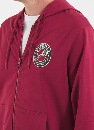 Bluza PIT BULL Tricot Terry SAN DIEGO CA burgundy rozpinana