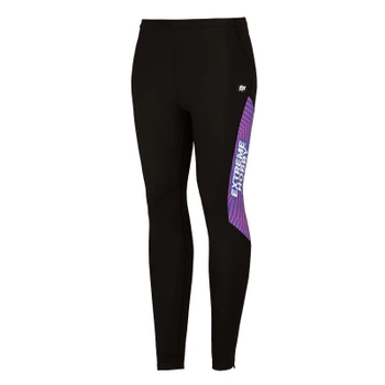 Legginsy biegowe damskie EXTREME HOBBY CALEIDOSCOPE fioletowy