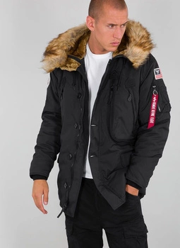 Kurtka parka ALPHA INDUSTRIES POLAR JACKET czarna 123144 03