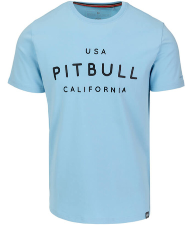 T-shirt PIT BULL USA CAL 190 spandex błękitny (light blue)