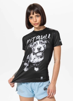 Damska koszulka sportowa Mesh PIT BULL PUPPY WMN czarna