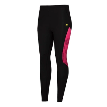 Legginsy biegowe damskie EXTREME HOBBY FLOWERS różowy