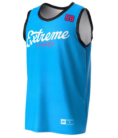 Tank Top Koszykarski EXTREME HOBBY VIBE błękitny