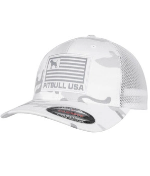 Czapka PIT BULL FULL CAP USA biała