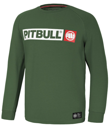 Longsleeve dziecięcy PIT BULL HILLTOP JUNIOR oliwkowy