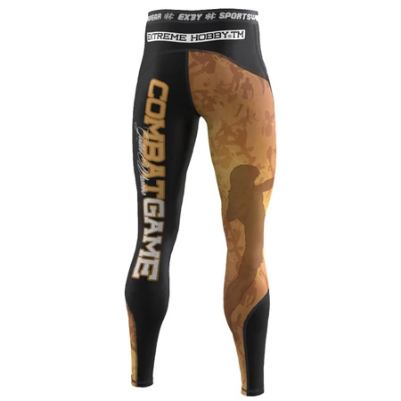 Legginsy męskie  EXTREME HOBBY GOLDEN WARRIOR czarny