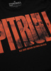 T-shirt PIT BULL ORANGE DOG czarny