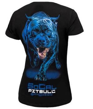 T-shirt damski PIT BULL  IN BLUE WMN czarny