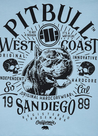 T-shirt PIT BULL Garment Washed SAN DIEGO 89 210 błękitny