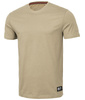 T-shirt PIT BULL SLIM FIT NO LOGO spandex beżowy (pale sand)