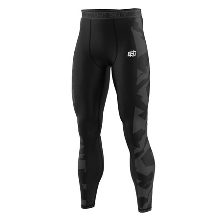 Legginsy męskie  EXTREME HOBBY BOLD BOXING czarny