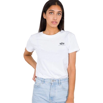 T-shirt damski ALPHA INDUSTRIES SMALL LOGO WMN biały 196054 09