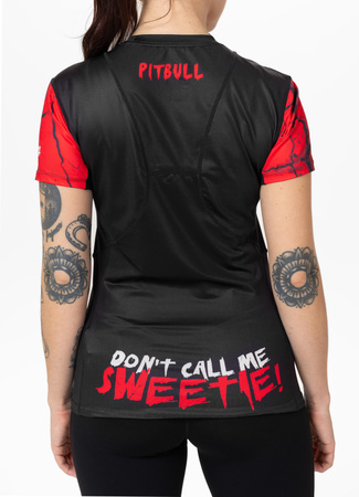Damska koszulka sportowa Mesh PIT BULL SWEETIE-CHU WMN czarna