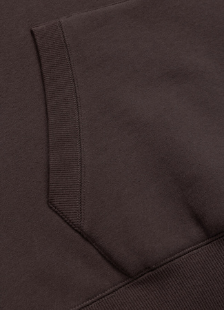 Bluza PIT BULL SMALL LOGO dark chocolate kaptur