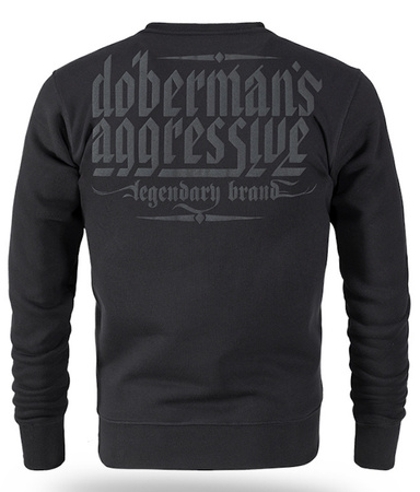 Bluza DOBERMANS SWELLING LOGO BC351 czarna prosta