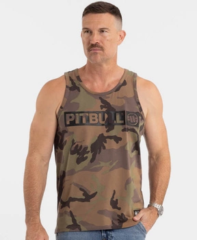 Tank top PIT BULL SLIM FIT HILLTOP woodland camo