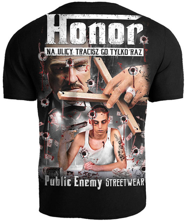 T-shirt PUBLIC ENEMY HONOR czarny