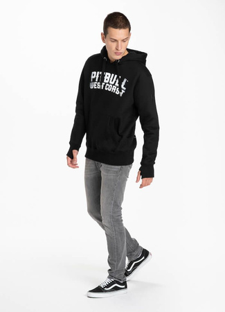 Bluza PIT BULL BLACK DOG czarna kaptur
