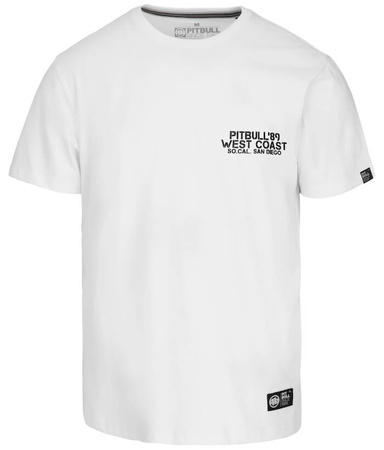 T-shirt PIT BULL DRIVING biały