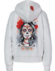 Damska bluza PIT BULL Washed LOVIA SANTA MUERTE WMN white stone rozpinana