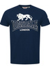 T-shirt LONSDALE HAZELHURST granatowy
