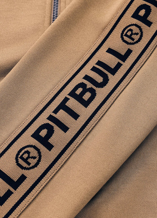 Bluza PIT BULL OLDSCHOOL TAPE LOGO TERRY czarna stójka