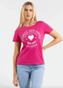 T-shirt damski PIT BULL HEARTIE WMN rasberry red