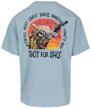 T-shirt PIT BULL Loose Fit SHOT FOR SHOT blue