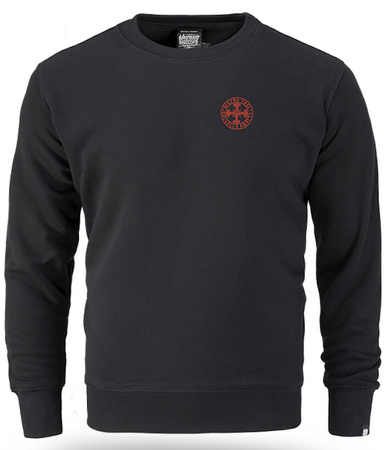 Bluza DOBERMANS CLASSIC THORS CROSS BC386 czarna prosta