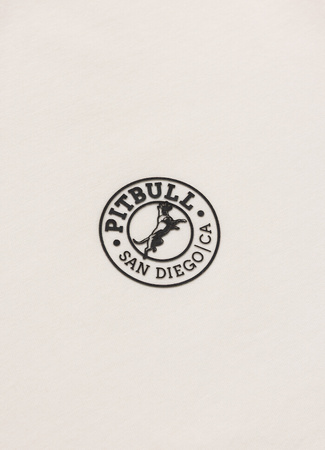 T-shirt PIT BULL SAN DIEGO CA SMALL LOGO biały (off white)