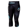 Legginsy sportowe damskie  EXTREME HOBBY MT SPORT 3/4 turkusowy