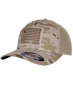 Czapka PIT BULL FULL CAP USA sand camo