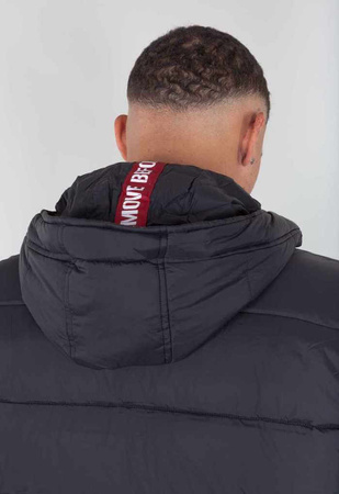 Kurtka ALPHA INDUSTRIES HOODED PUFFER FD czarna 118113 03