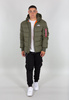 Kurtka ALPHA INDUSTRIES HOODED PUFFER FD oliwkowa (dark green) 118113 257