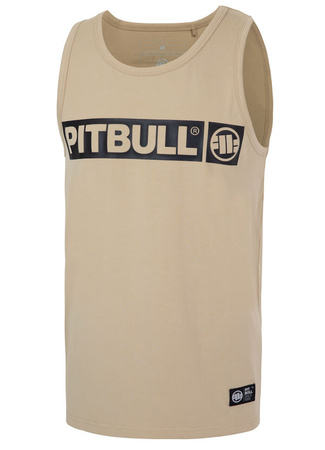 Tank top PIT BULL SLIM FIT HILLTOP beżowy (pale sand)