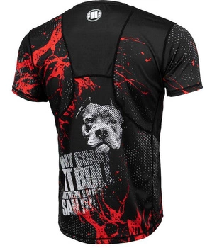 Rashguard PIT BULL BLOOD DOG II MESH czarny krótki rękaw