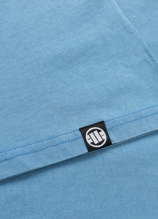 T-shirt damski PIT BULL Denim Washed ANGEL LOGO blue