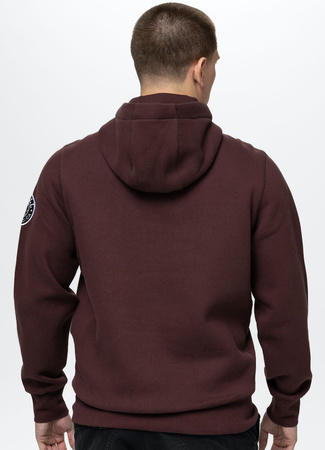 Bluza PIT BULL NORTON dark burgundy kaptur