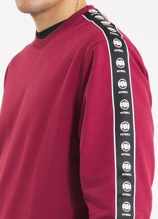 Bluza PIT BULL Tricot Terry TAPE NUGGET bordowa prosta
