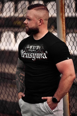 T-shirt OFENSYWA NASZE TRYBUNY NASZE ZASADY czarny