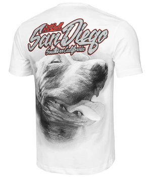 T-shirt PIT BULL SAN DIEGO DOG 23 biały