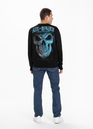 Bluza PIT BULL BLUE SKULL czarna prosta