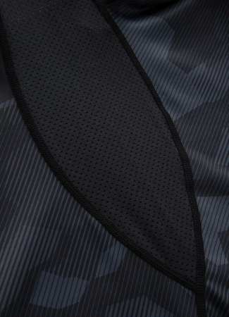 Rashguard PIT BULL DILLARD CASINO szary krótki rękaw