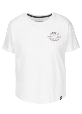 T-shirt damski PIT BULL Oversize HEART biały